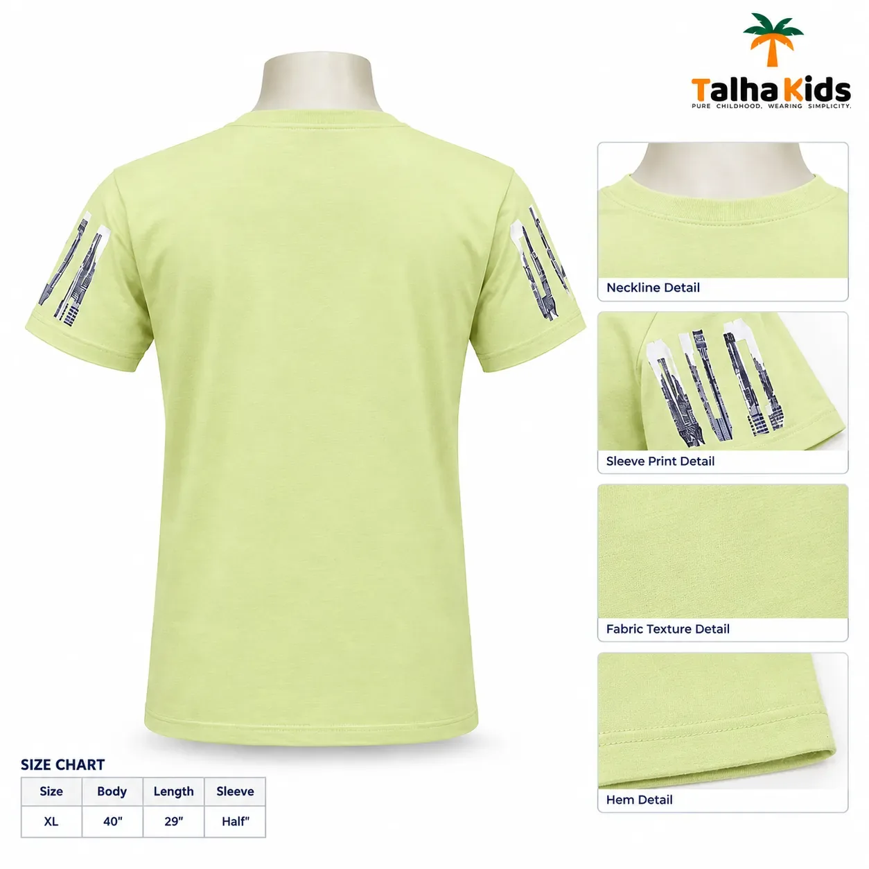 Zero Max V-Neck T-Shirt – Light Lime Green – XL