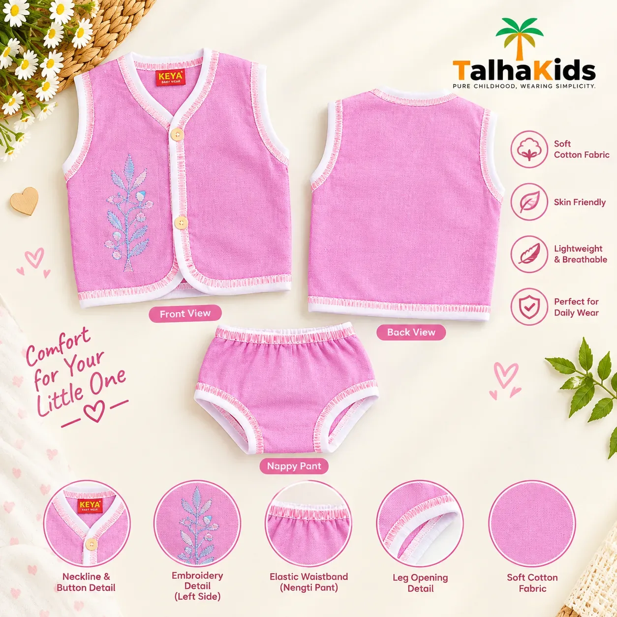 Talha Kids Nima Set for Newborn Baby