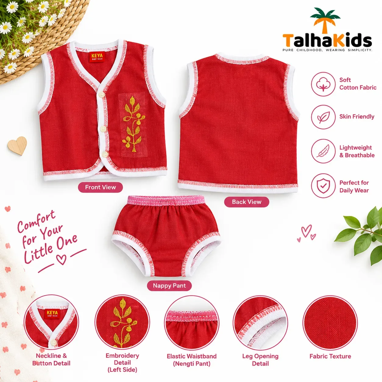 Talha Kids Nima Set for Newborn Baby
