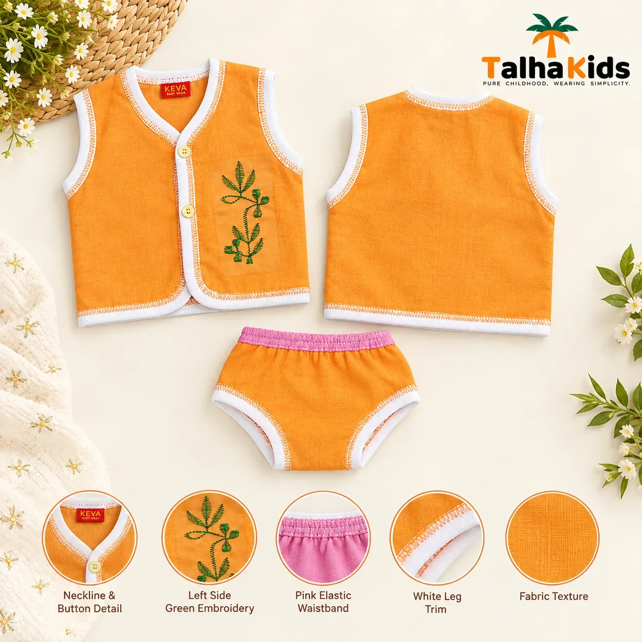 Talha Kids Nima Set for Newborn Baby