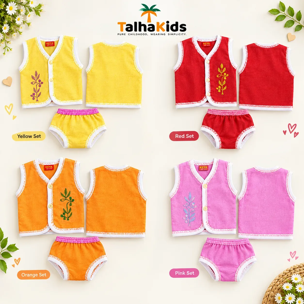 Talha Kids Nima Set for Newborn Baby